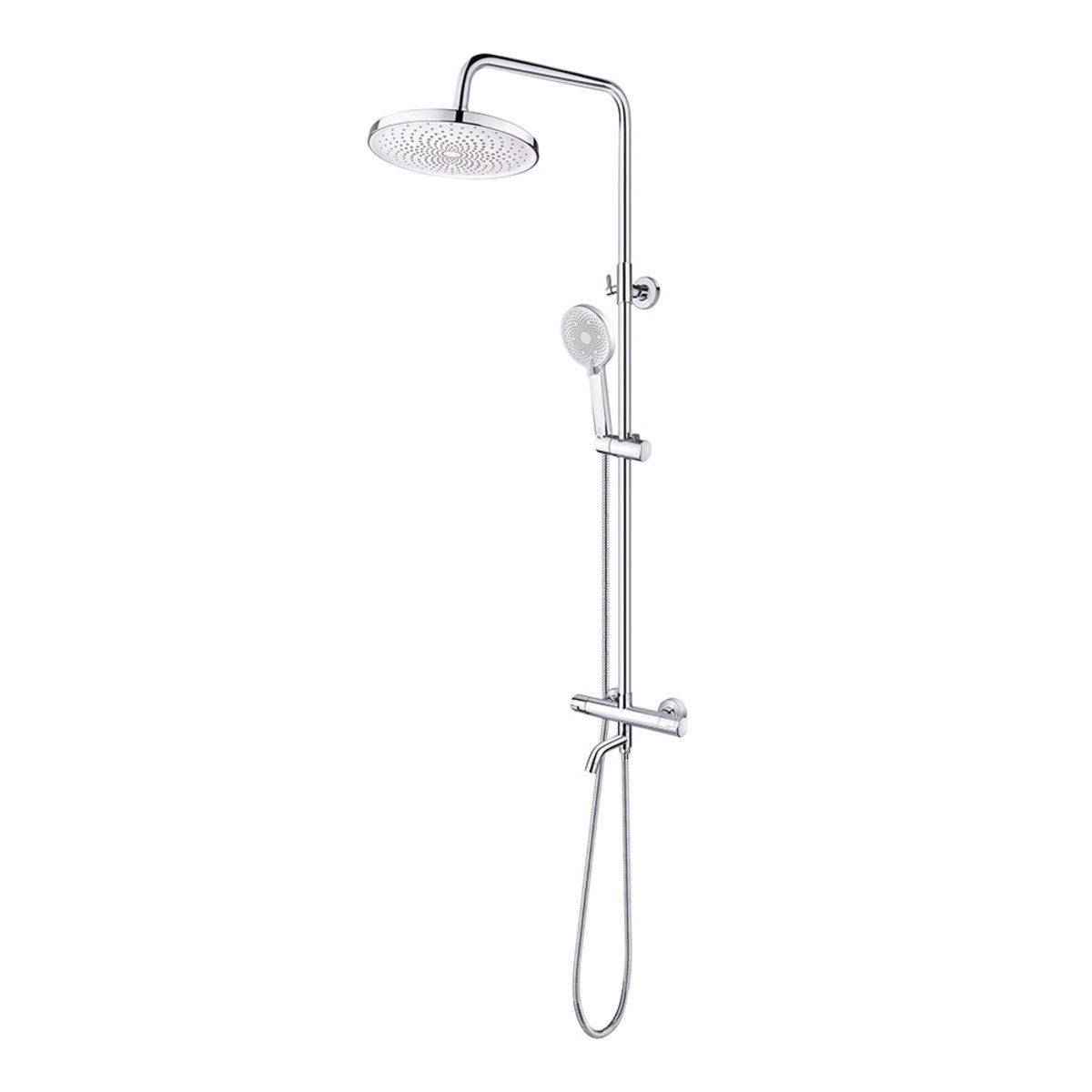 Душова система термостатична PERLA Santi з виливом на три споживача Хром (PUD-PSA2067)