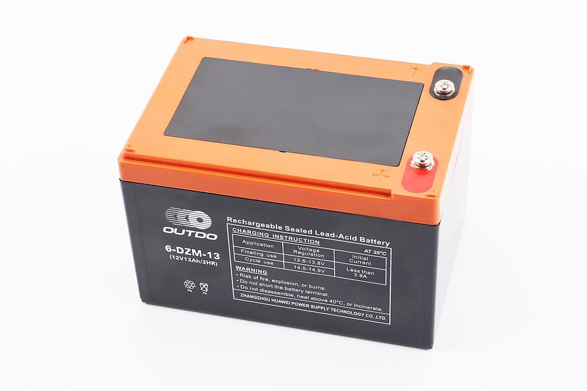 Аккумулятор кислотный 12V 13Ah 6DZM13 L150хW101хH99mm (210830) Аккумулятор кислотный 12V 13Ah 6DZM13 L150хW101хH99mm (210830)