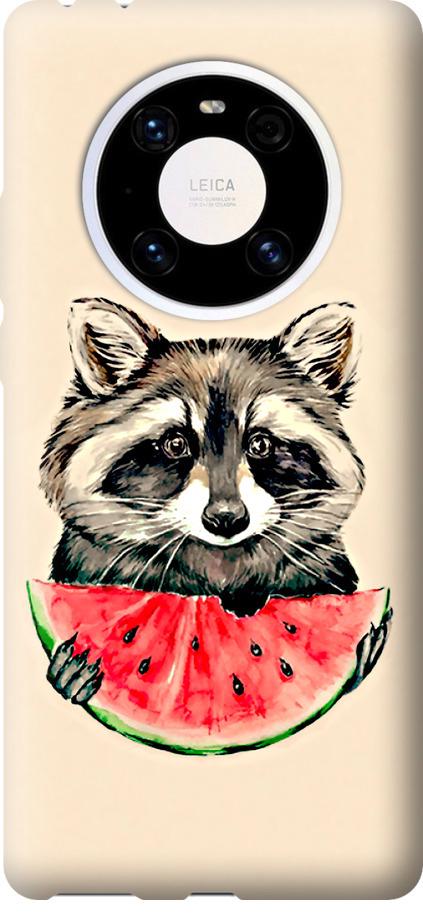 Чехол на Huawei Mate 40 Pro Енотик с арбузом (4605u-2124-42517)