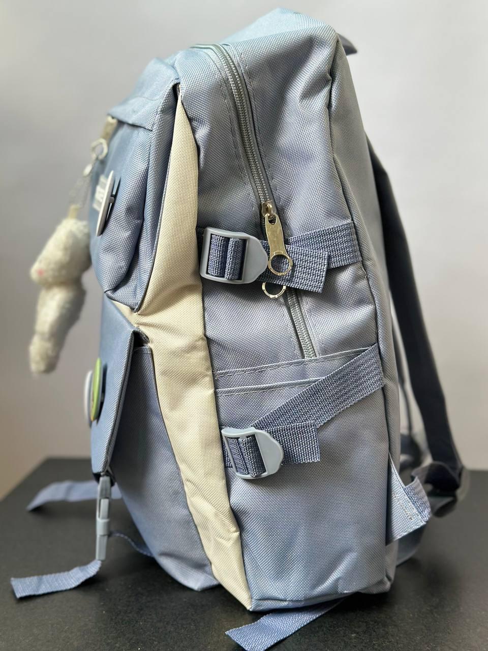 Комлект шкільний рюкзак/сумка/клатч/брелок Блакитний (27795675) - фото 9 Комлект шкільний рюкзак/сумка/клатч/брелок Блакитний (27795675) - фото 9