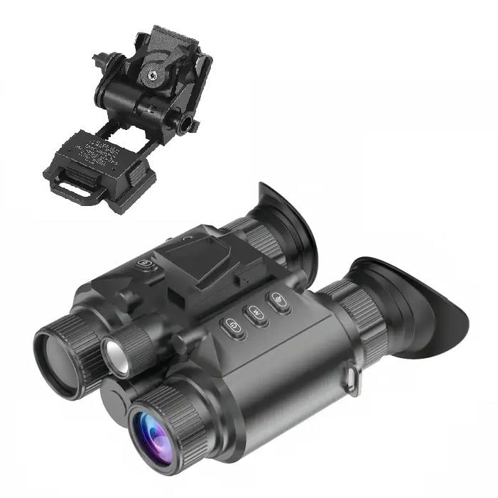 Прибор ночного видения бинокулярный FMA Z9158 4K FHD HD 850 нм MicroSD 64GB с креплением Wilcox L4G24 металл