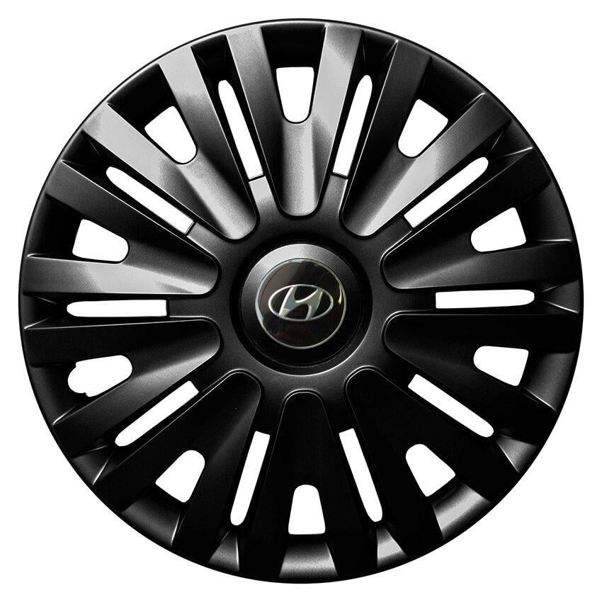 Комплект колпаков JAWOPLAST Alpha R15 для Hyundai 4 шт. Black (28434896)