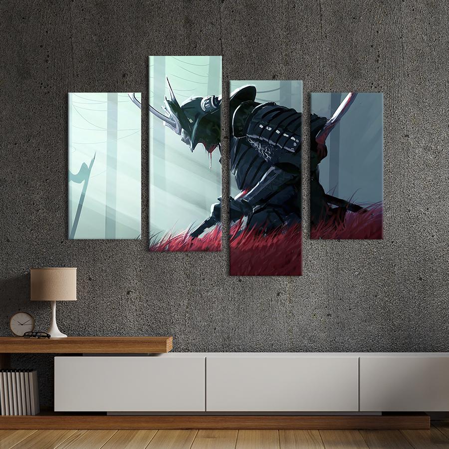 Картина модульная из 4 частей Harakiri Samurai L 129x90 см (675-42)