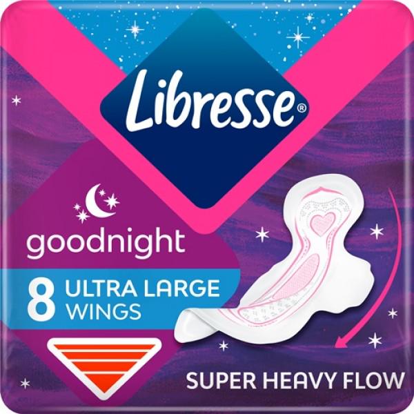 Прокладки гігієнічні Libresse Ultra Goodnight Soft 8 шт.