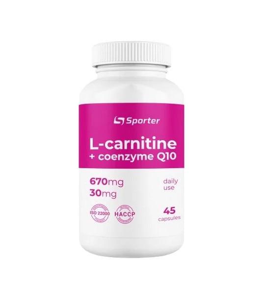 Карнитин Sporter L-carnitine CoQ10 670 мг 30 мг 45 капсул (00000035445)