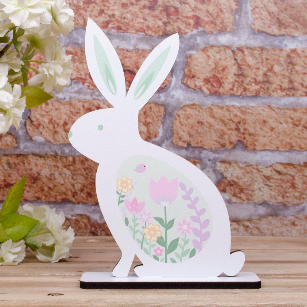 Статуэтка Зайка с рисунком M Белый (4445-1)