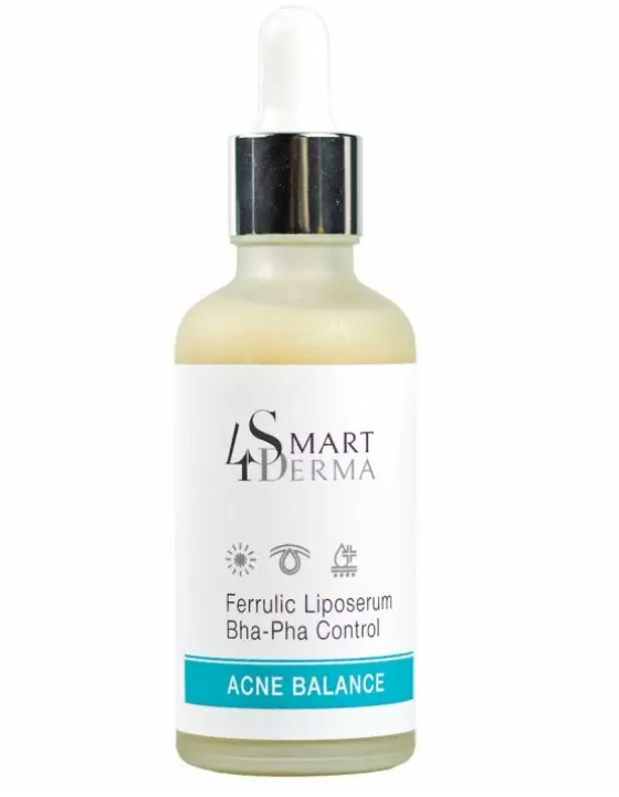 Сыворотка липосомальная с феруловой кислотой Smart4Derma Ferrulic liposerum BHA-PHA control Acne Balanse 50 мл (14540847)