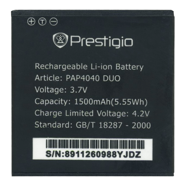 Акумуляторна батарея Prestigio PAP4040 для Prestigio MultiPhone 4040 Duo Акумуляторна батарея Prestigio PAP4040 для Prestigio MultiPhone 4040 Duo