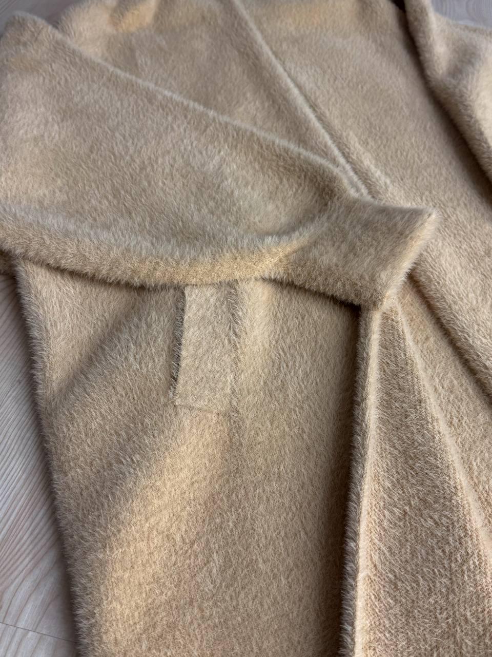 Кардиган женский Fancy Matinee 30740 ангора длинный с карманами OS Бежевый (4869) - фото 2