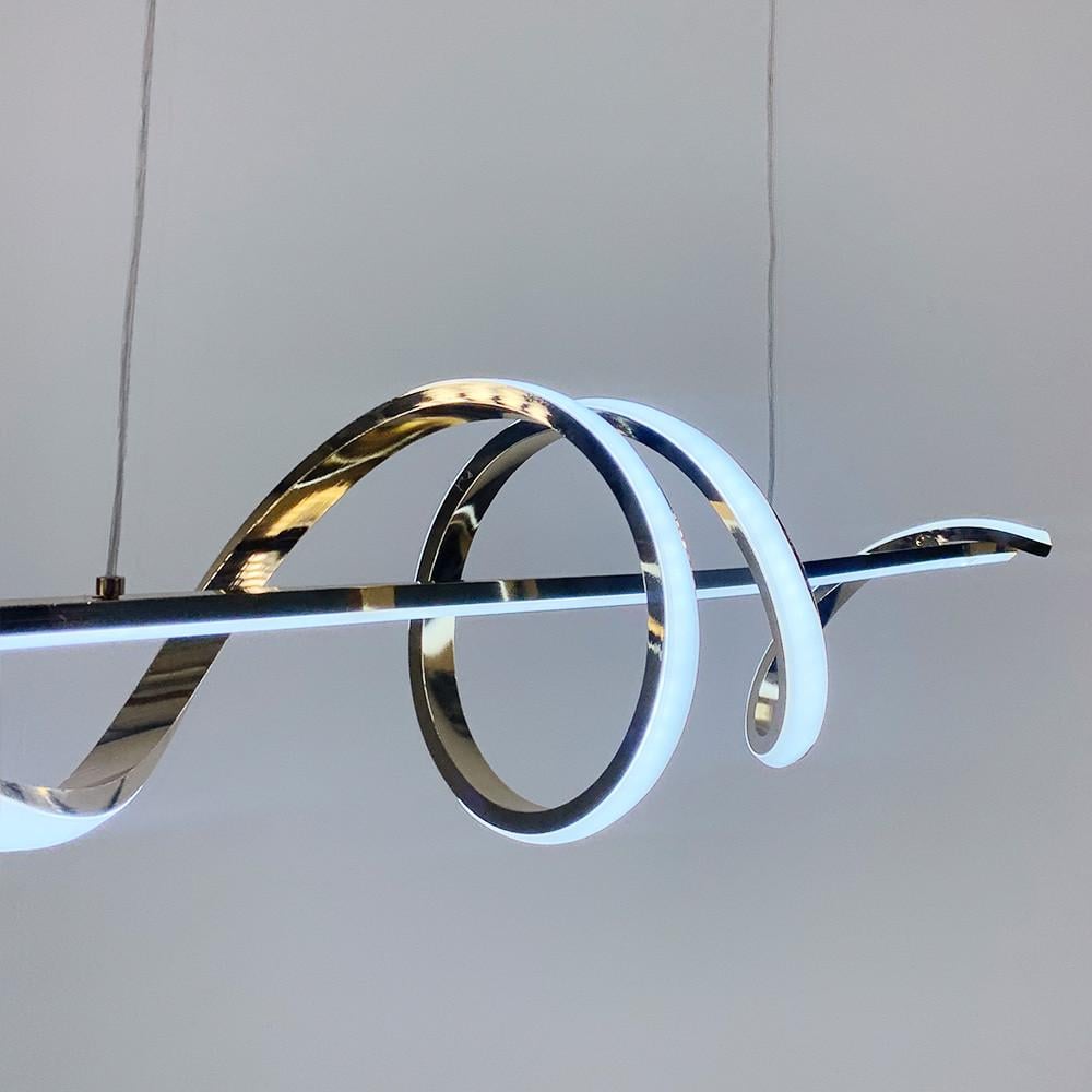 Люстра видовжена Wave 100 см Золотий (K 23 GD) - фото 2