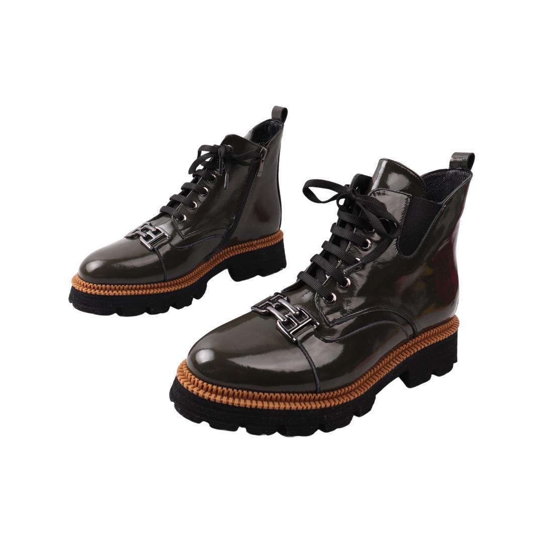 Черевики жіночі Euromoda з лакової шкіри р. 37 Зелений (492-21/22DHC) - фото 5 Черевики жіночі Euromoda з лакової шкіри р. 37 Зелений (492-21/22DHC) - фото 5