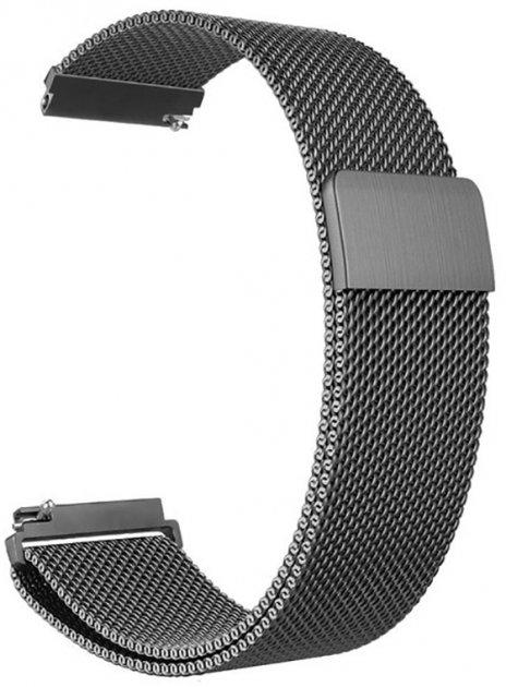 Ремінець універсальний Milanese Design Band для Xiaomi Amazfit Bip 20 мм Space Grey
