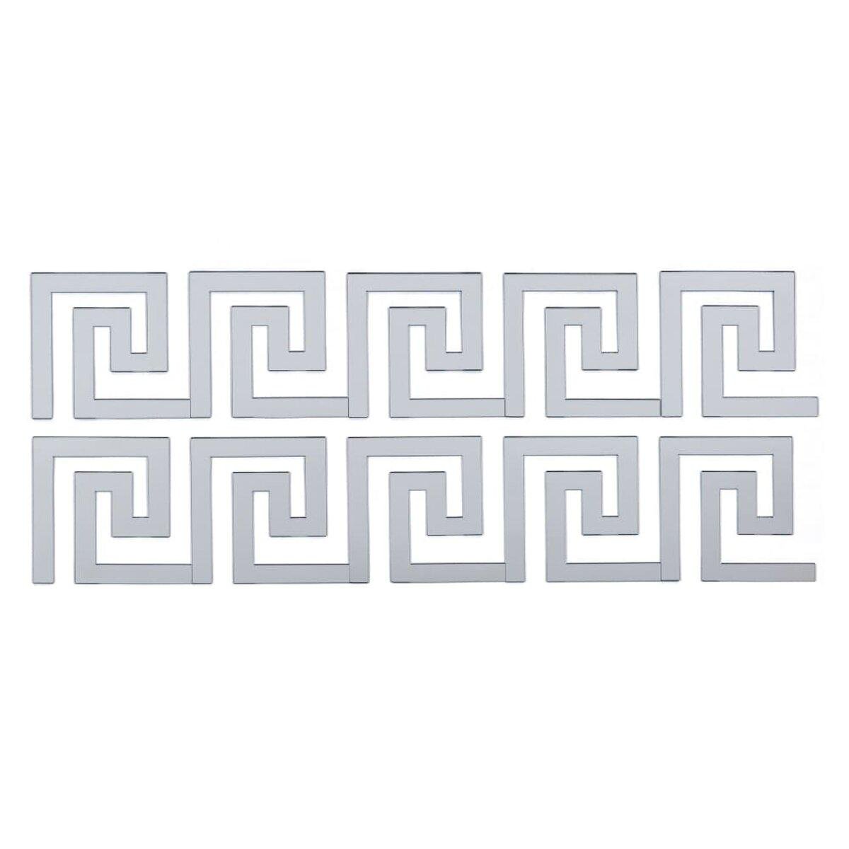 Дзеркальний декор акриловий самоклеючий 10 шт. D Срібло (SW-00002506)