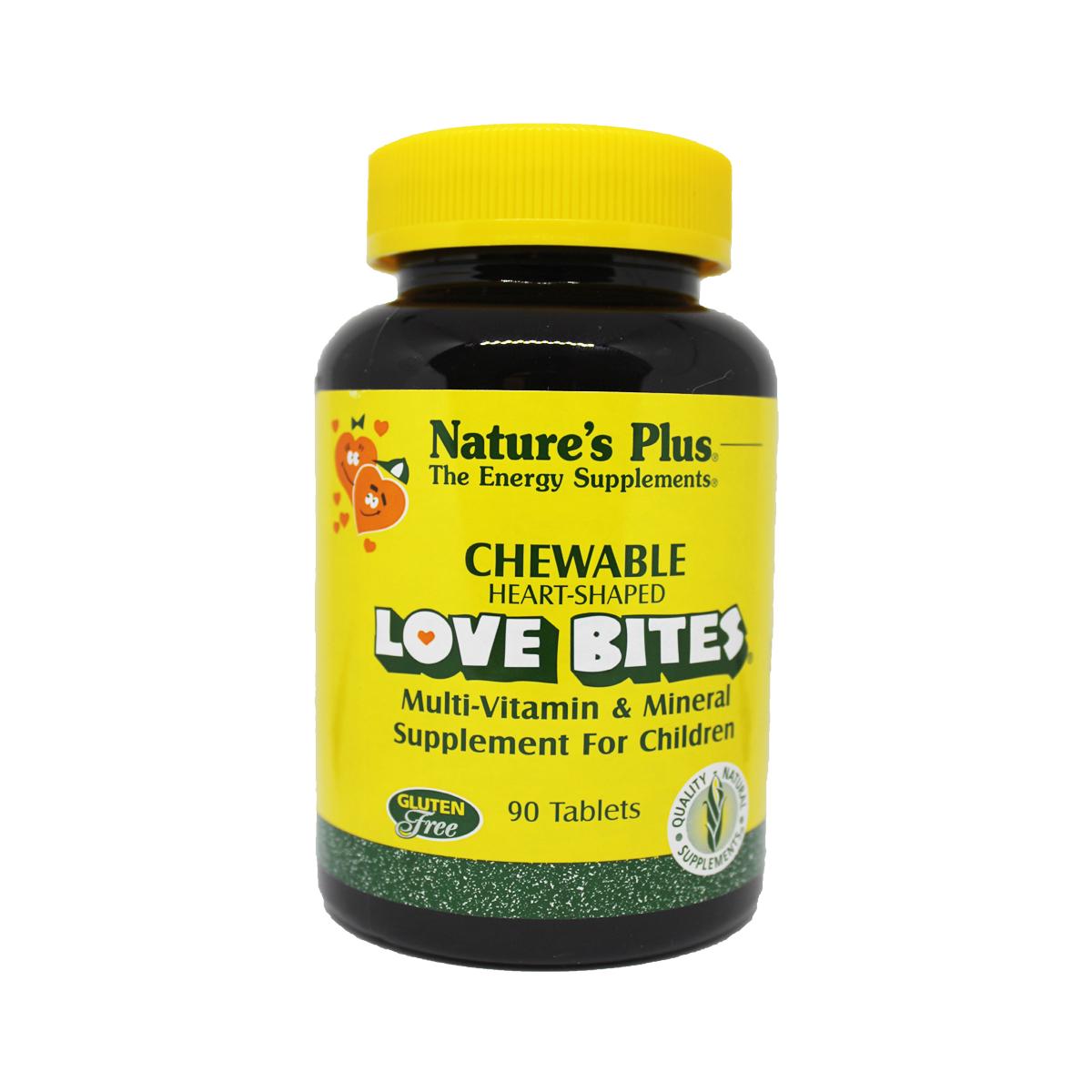 Детский мультивитаминный и мультиминеральный комплекс Love Bites Natures Plus 90 таблеток (NTP2994)
