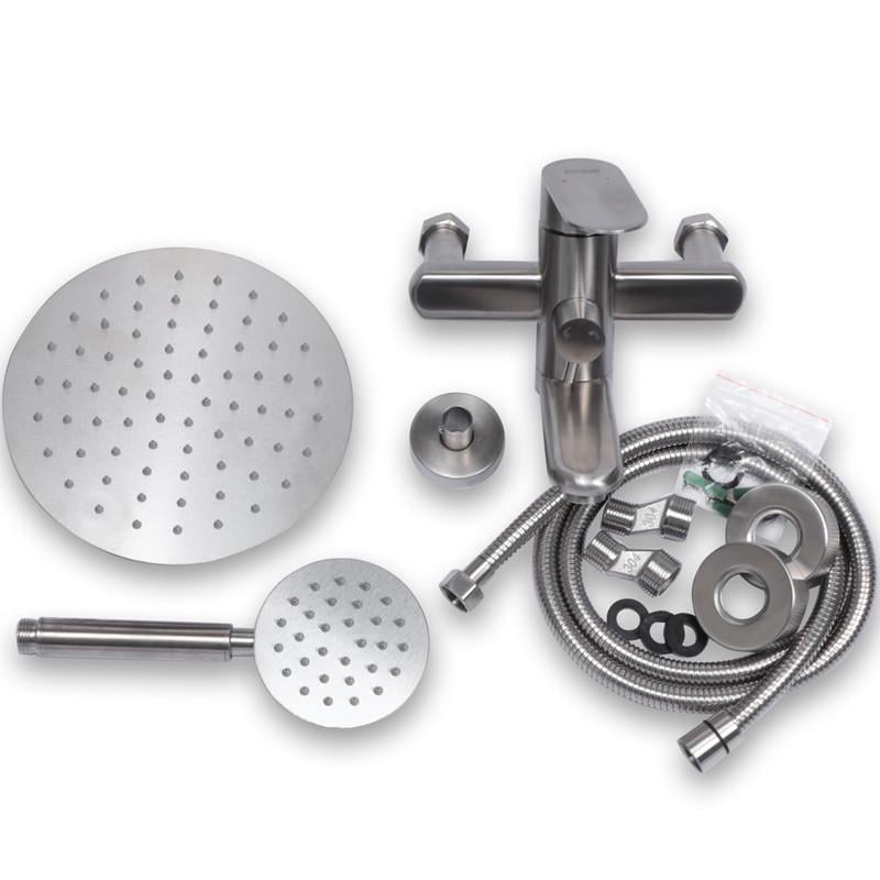 Душова система MIXXUS Eva-009-J з нержавіючої сталі зі змішувачем (MI5788)