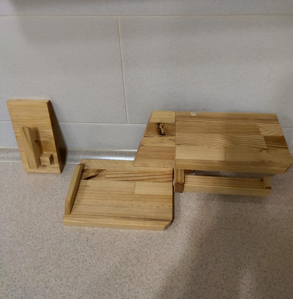 Держатель для туалетной бумаги с полочкой деревянная (2088465289) - фото 5 Держатель для туалетной бумаги с полочкой деревянная (2088465289) - фото 5