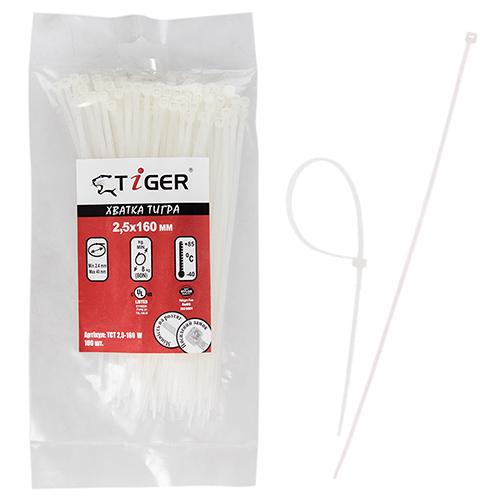 Хомут пластиковый Tiger ТСТ W2.5 100 шт. Black