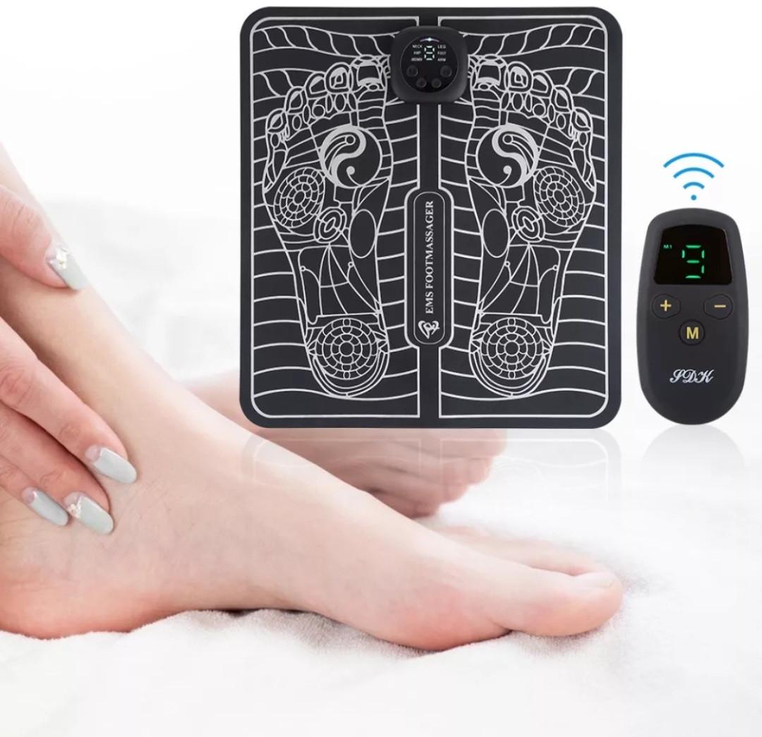 Електромасажер-килимок EMS Foot Mat для ніг стимулючий кровообіг Чорний (000385) - фото 7