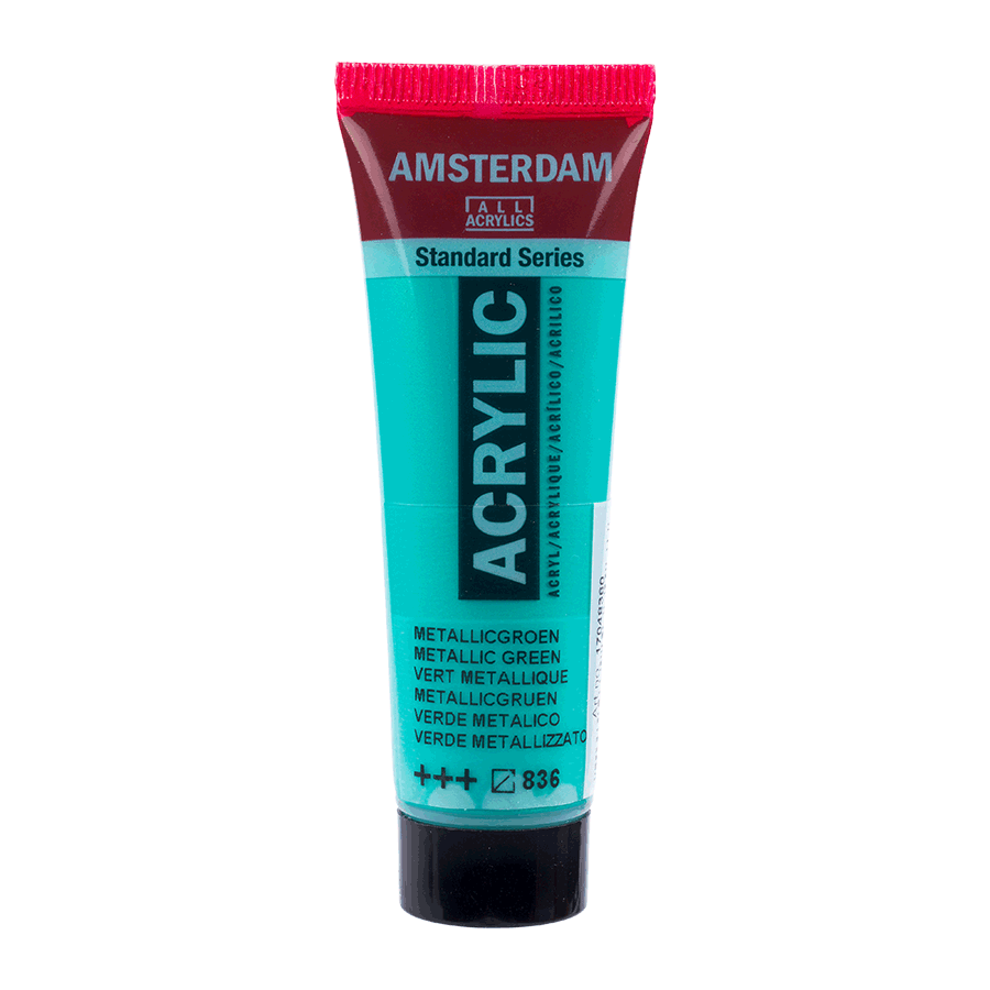 Краска акриловая AMSTERDAM Royal Talens 17048360 3 шт. 20 мл 836 Зеленый металлик (8712079533168)