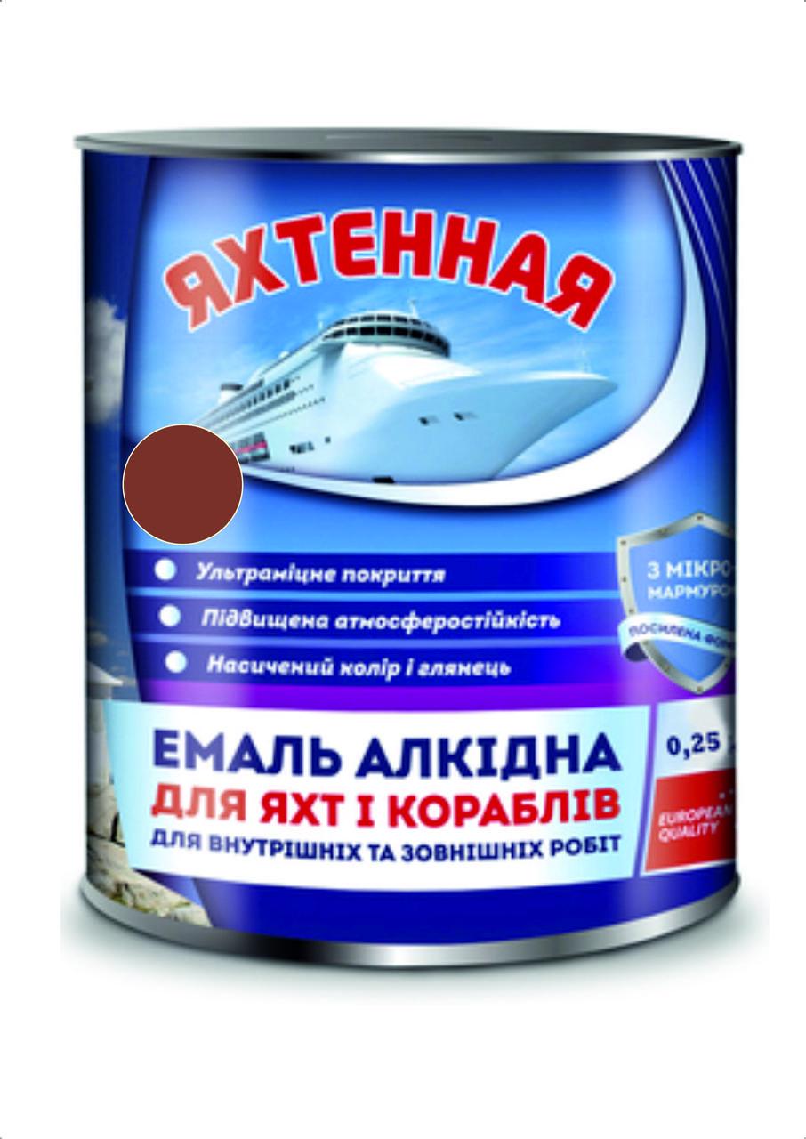 Эмаль алкидная ПФ-167 Яхтенная 0,9 кг Темно-коричневый (28715938) - фото 1