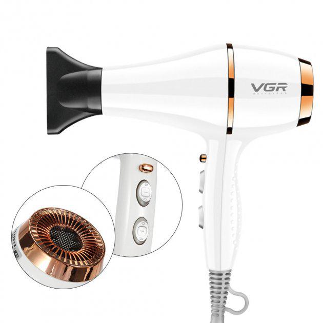 Фен для волос VGR-414 профессиональный 2200 Вт (3232) - фото 3