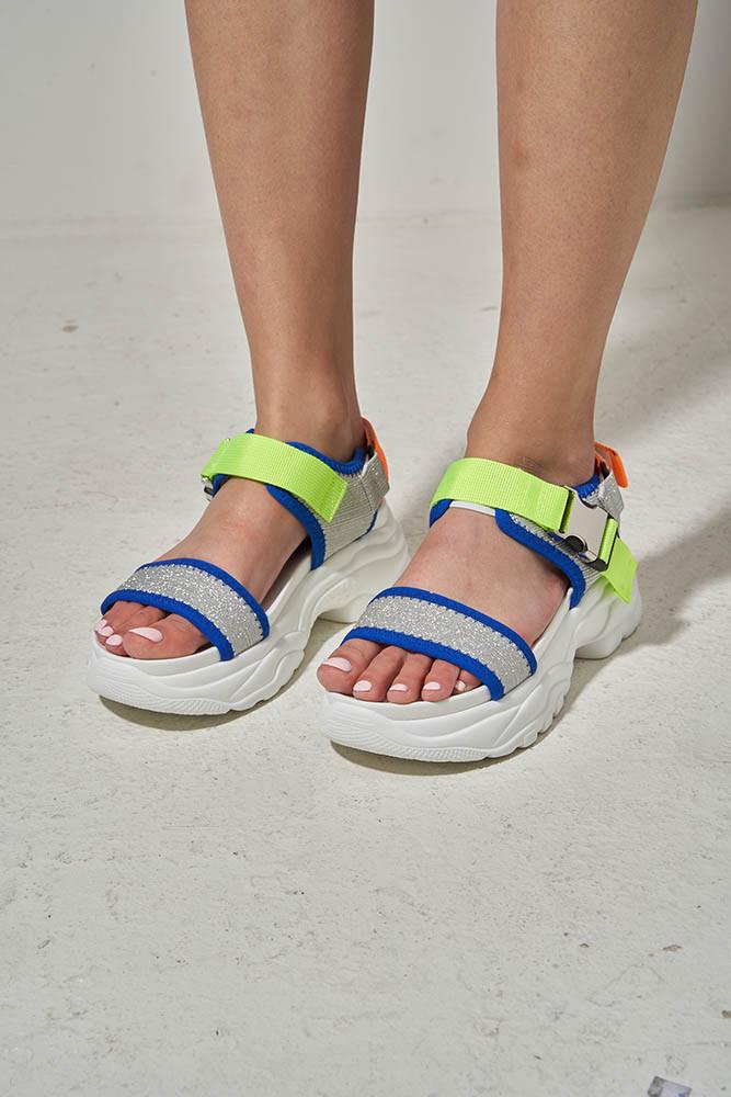 Сандалии женские LONZA на платформе р. 38 Серый (152937) - фото 2 Сандалии женские LONZA на платформе р. 38 Серый (152937) - фото 2