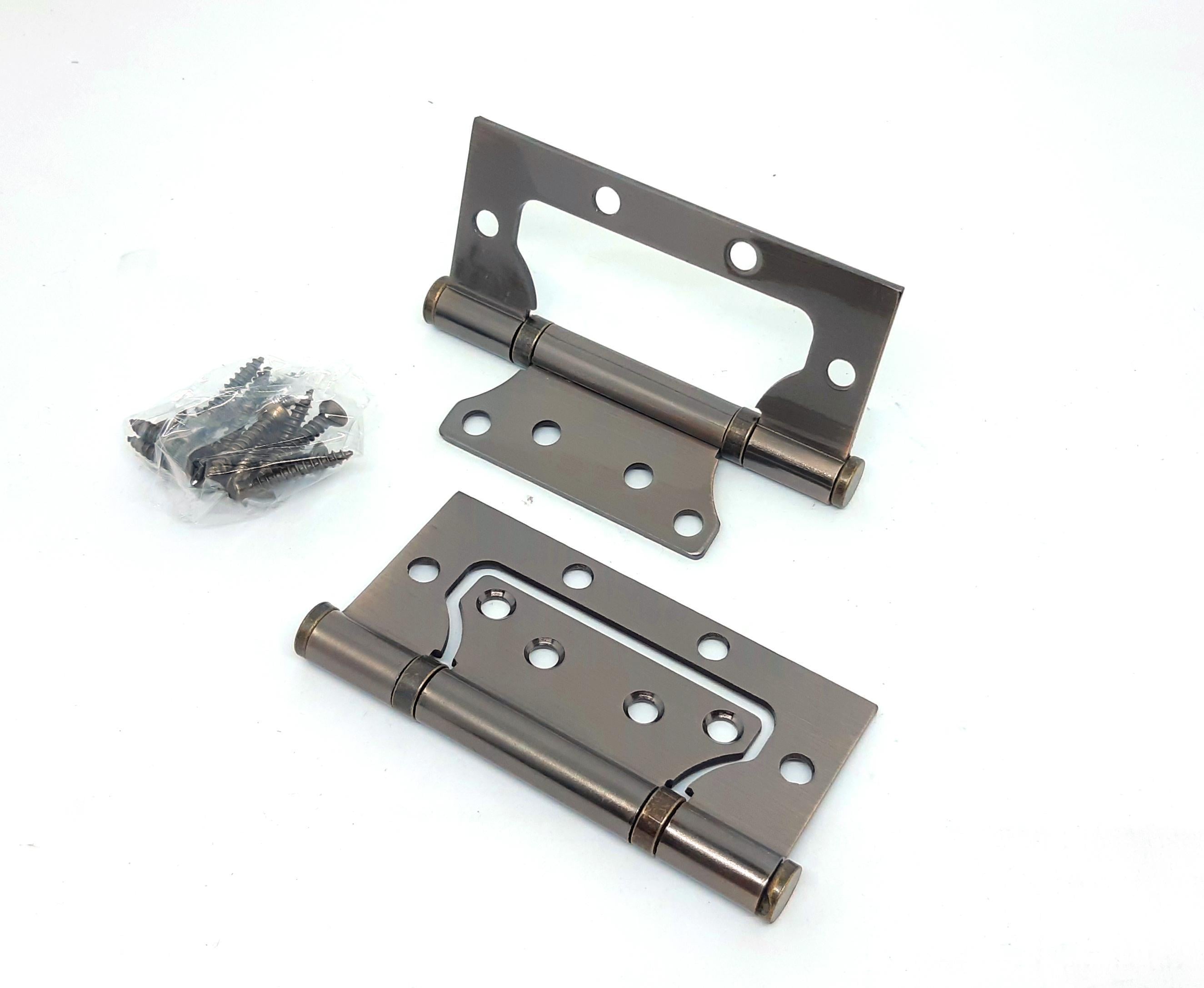 Комплект завіс KEDR FLUSH AB 2 завіси метелик 100x75x2,5 мм Бронзовий (34714068)