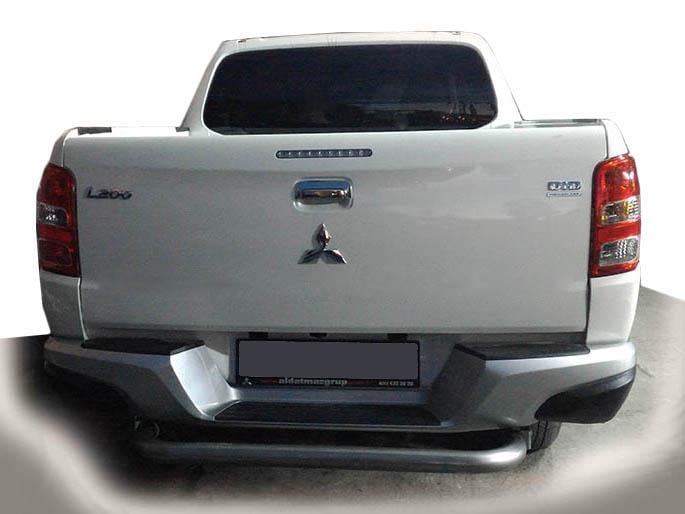 Задняя защита AK007 CAN для Mitsubishi L200 2015-2025 гг. нержавеющая сталь Хром