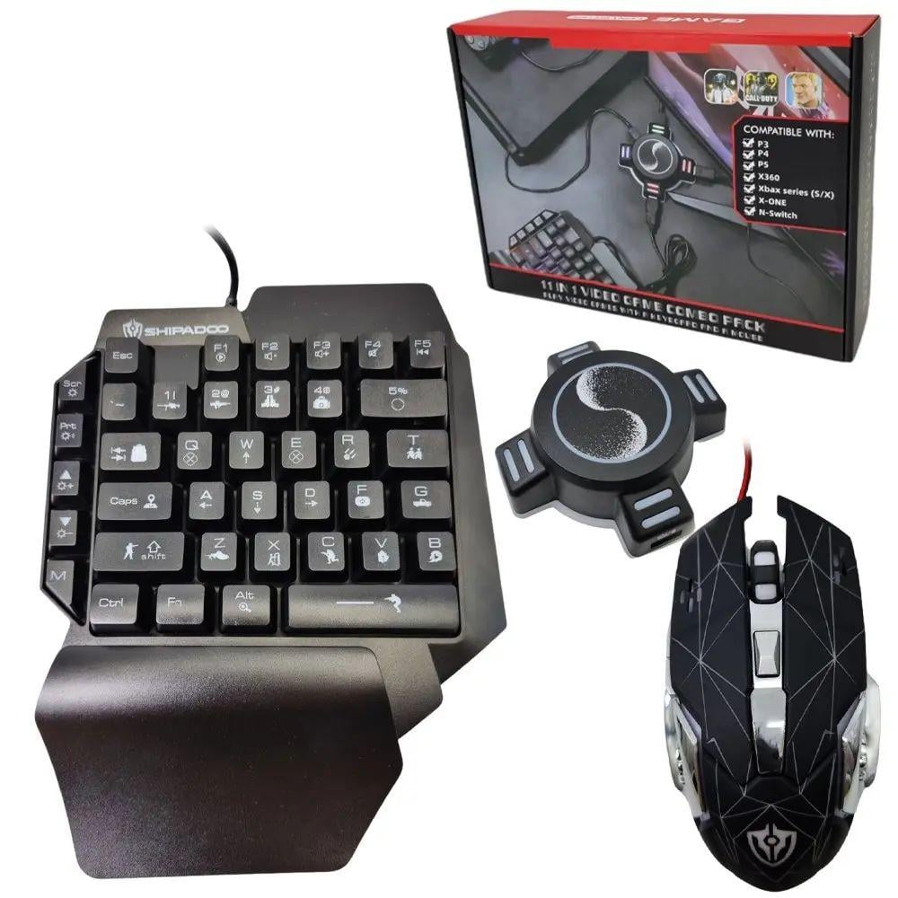 Набор клавиатуры с мышкой для консолей Combo Gaming Mix Pro для PS3 Nintendo Switch и Xbox пластик Черный (opt-14345)