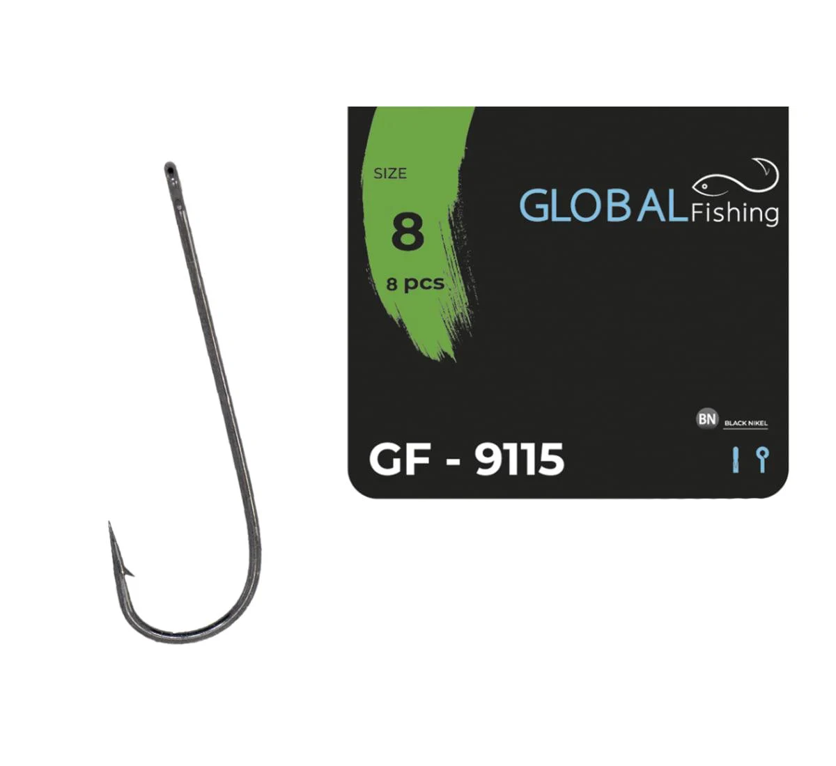 Крючок Global Fishing GF-9115 №8 (1646887672)