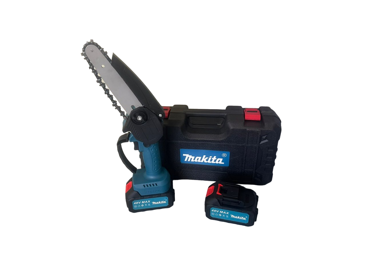 Аккумуляторная пилка Makita 48V 2 АКБ 6" 1,5 кг в пластиковом кейсе Бирюзовая с черным (14-36-2AKBAp)
