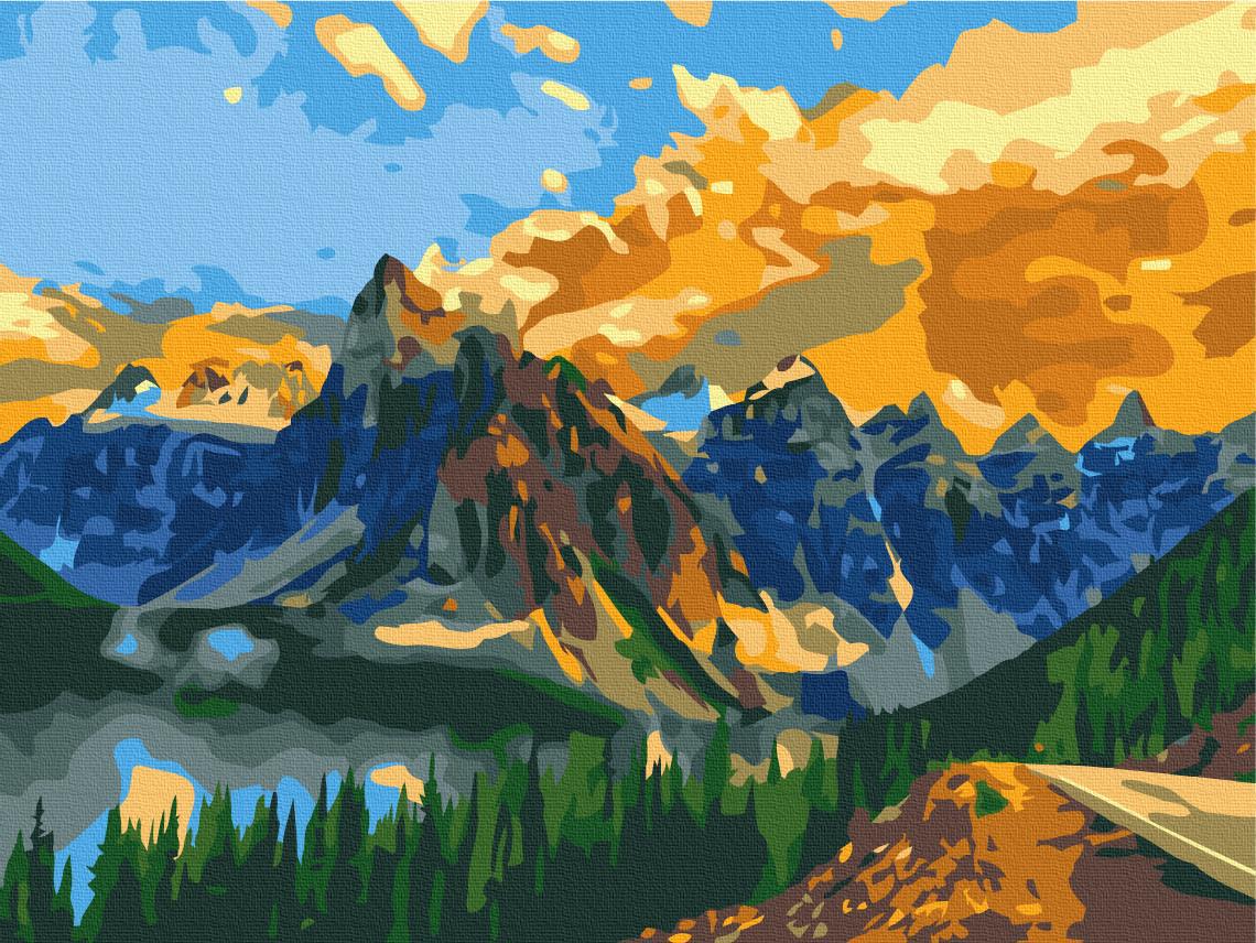 Картина по номерам Brushme Горный пейзаж 30x40 см (RBS27152)