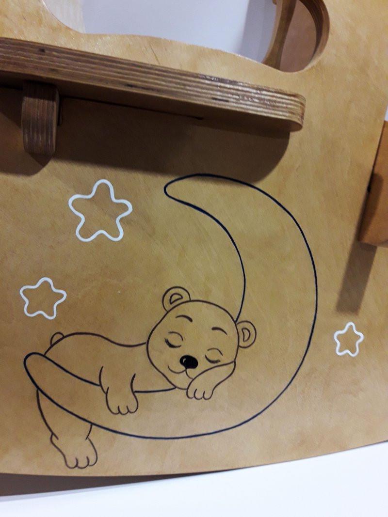 Кресло-качеля HEGA Мишка деревянный с росписью (94) - фото 2 Кресло-качеля HEGA Мишка деревянный с росписью (94) - фото 2