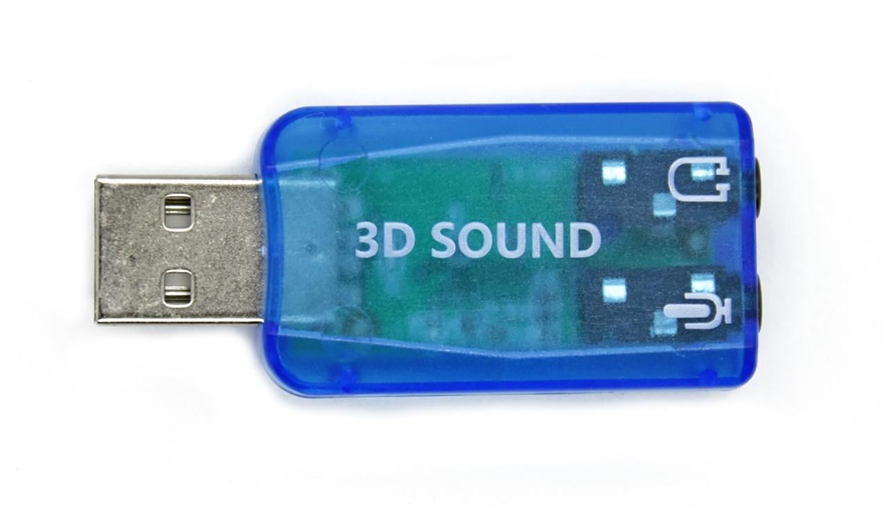 Звуковая карта USB 2.0 микрофон 2.0 (virtual 5.1)