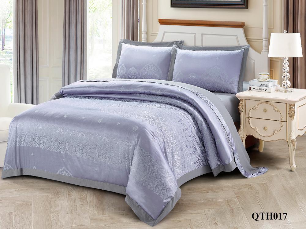 Комплект постельного белья Love You евро жаккард 2-53 QTH017 (62001)