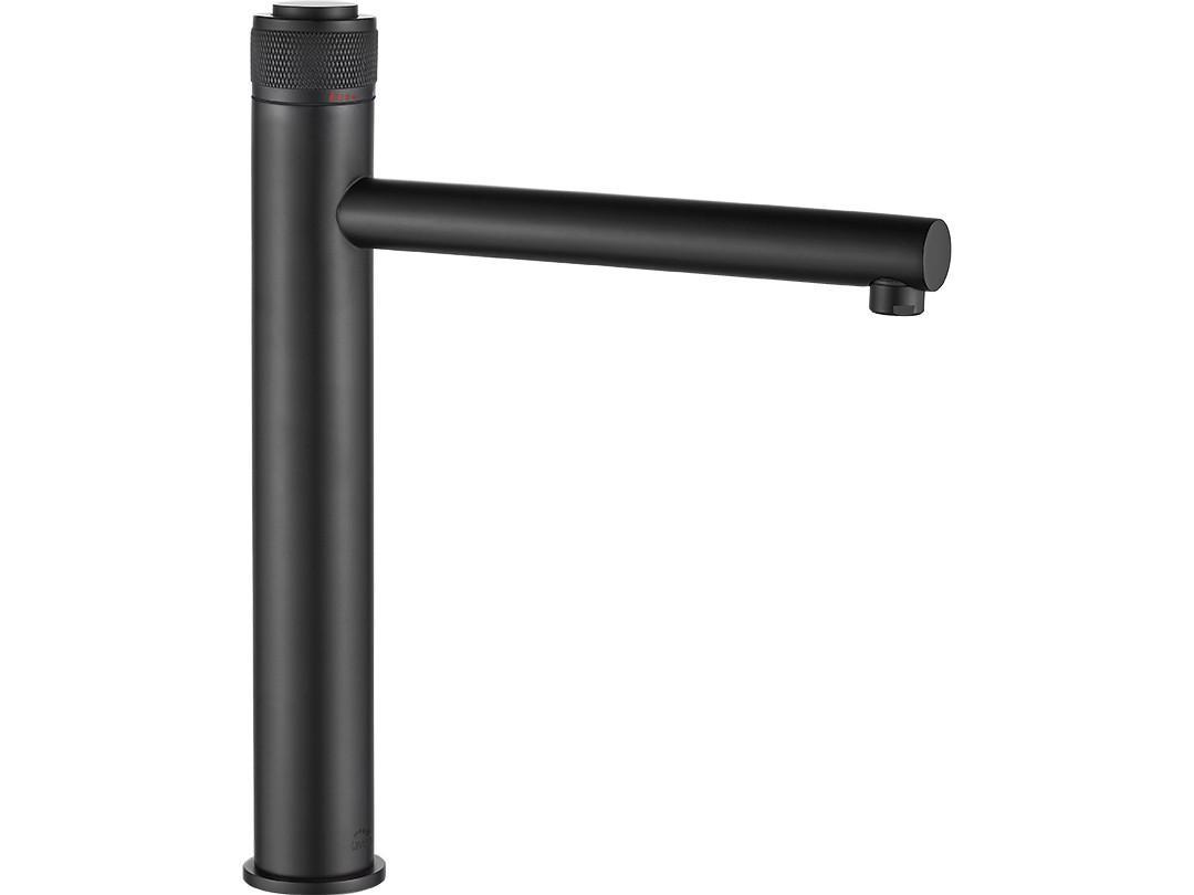 Смеситель Laveo VOLUMO для умывальника высокий Черный (BAV_72ND)