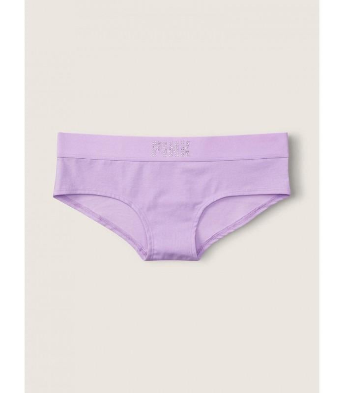 Трусики хлопковые Victoria's Secret Purple Blush With Diamantes Hiphugger Panty M Фиолетовый (26414074)