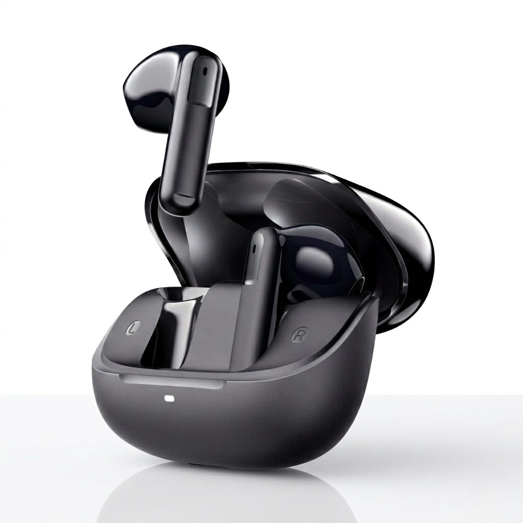 Наушники беспроводные с микрофоном TWS Mibro Earbuds 5 True Wireless для Android Bluetooth 5.4 Черный (XPEJ014B)