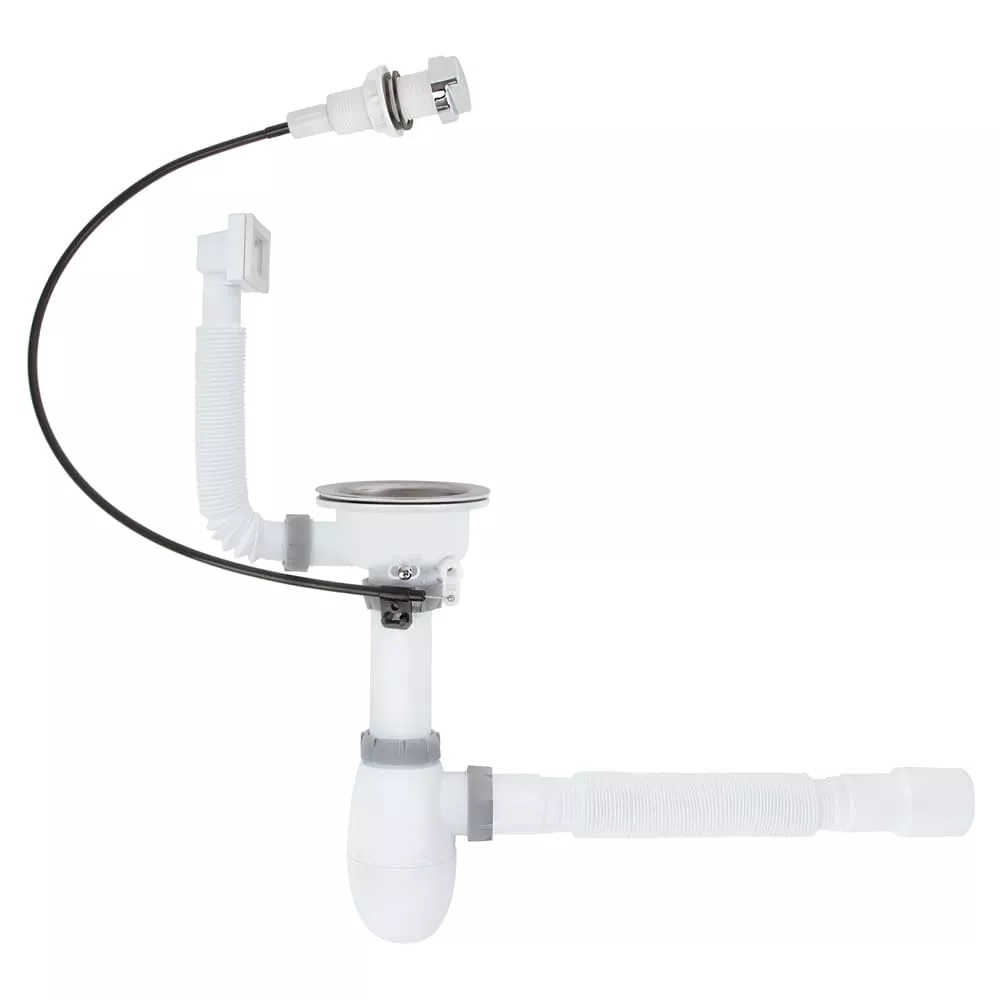 Сифон для кухни ITAL K1013SA 3 1/2" х 40 мм полуавтомат гофротруба 40х40/50 (SQ-1048519)