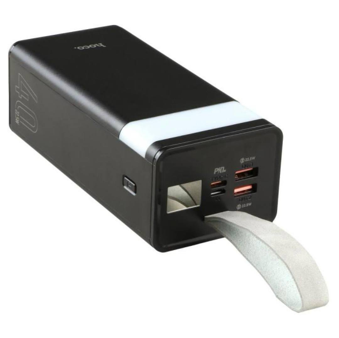 Повербанк Hoco J86 40000 mAh QC3.0+ PD 22,5W Black (м00168)