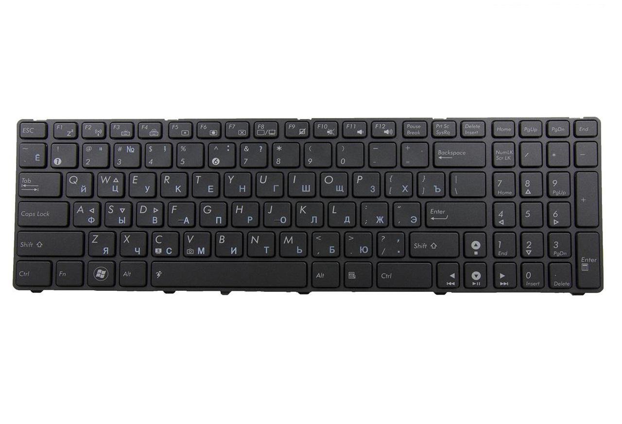 Клавиатура для ноутбука Asus A55 A55DR с подсветкой клавиш матовая (04GNV32KRU00)