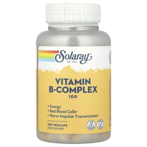 Комплекс витаминов группы B Solaray Vitamin B-Complex 100 мг 100 капс. (SOR-04301)