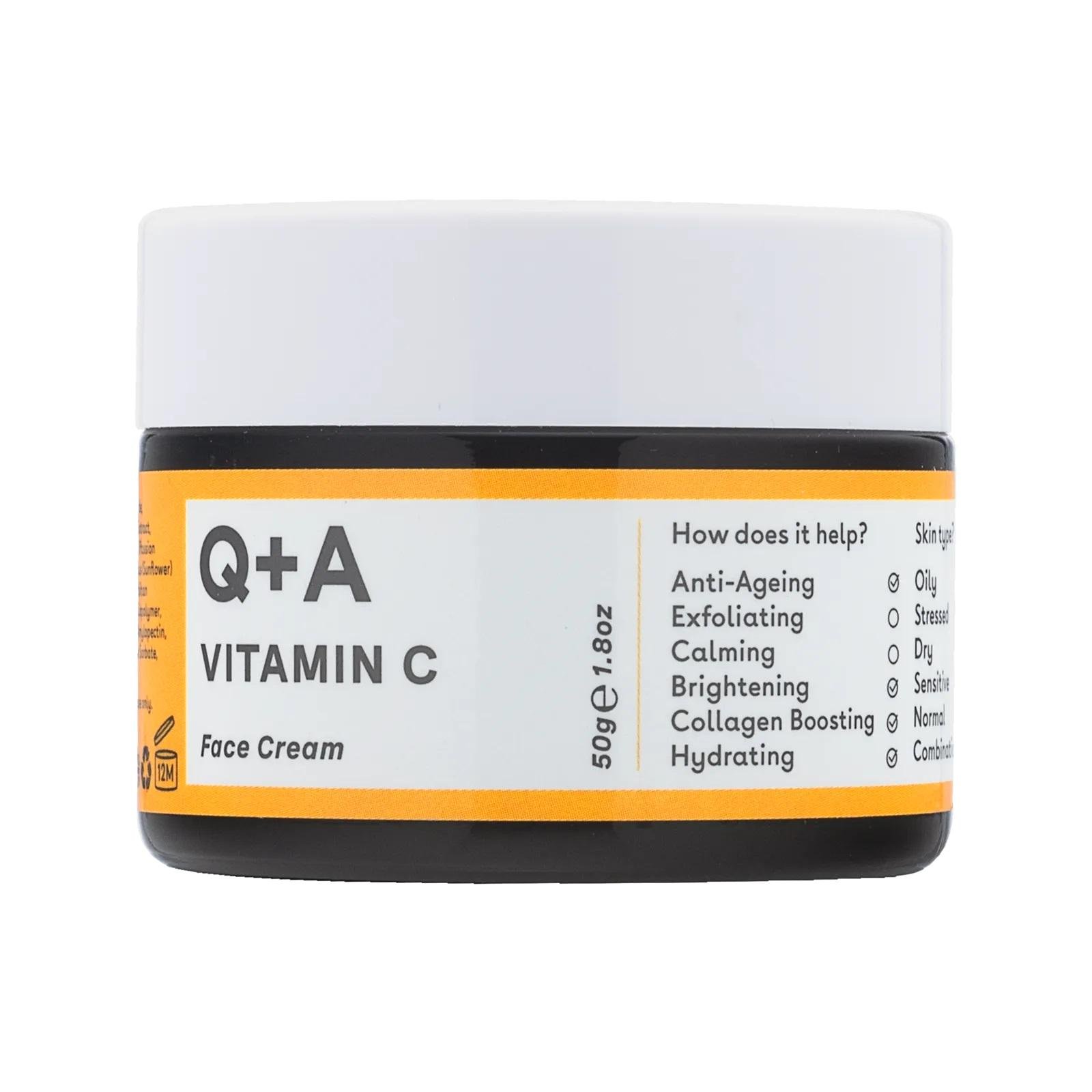 Крем для обличчя з вітаміном C Q+A Vitamin C Radiance Face Cream