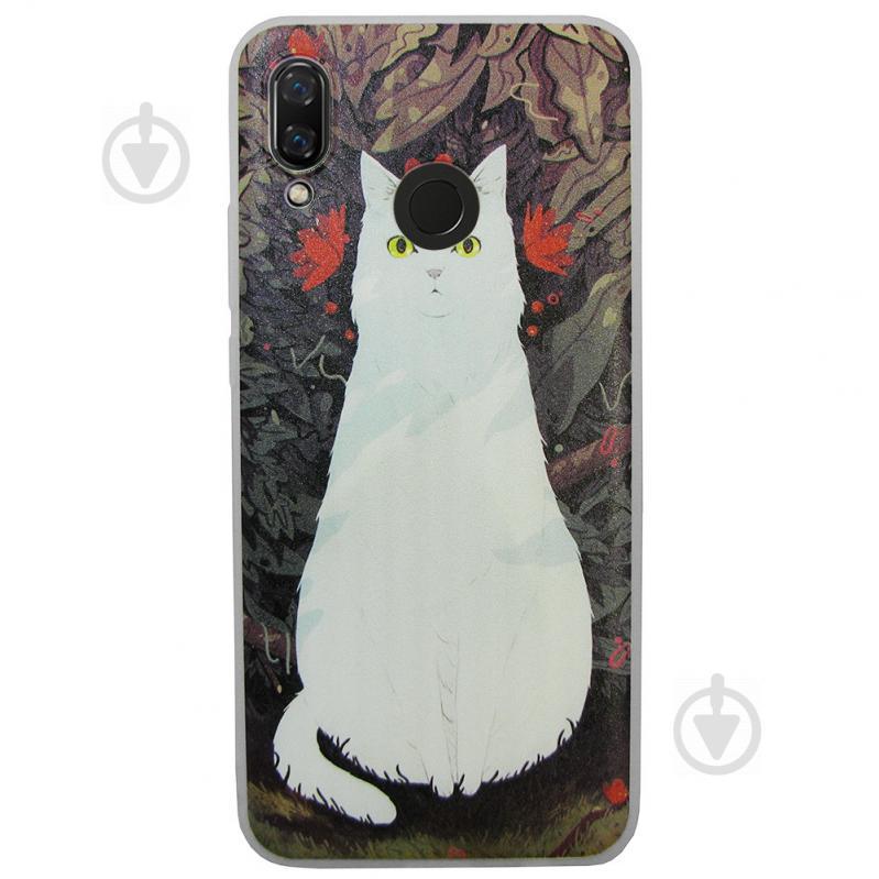 Чехол с рисунком Printed Silicone для Huawei Nova 3 Кошка (hub_DOFm60491)