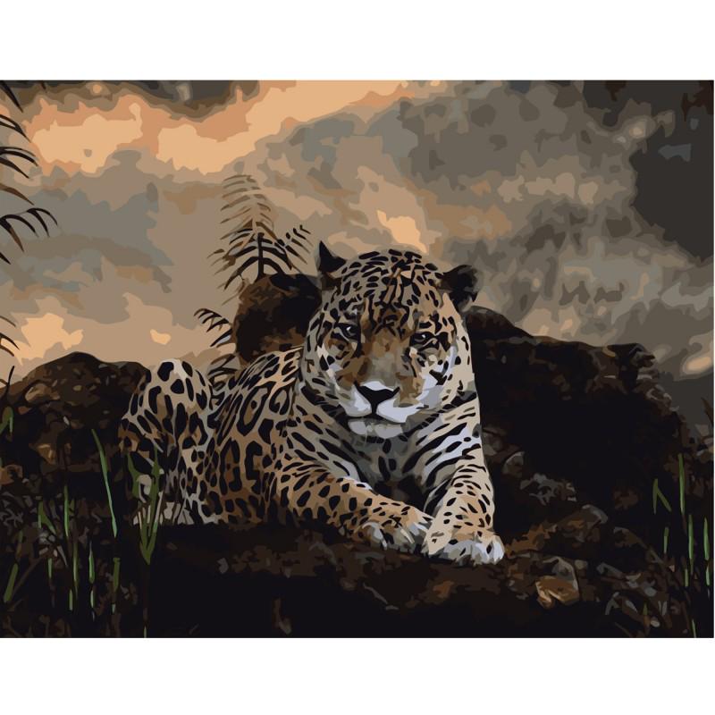 Картина за номерами VA-0447 Леопард р. 40x50 см