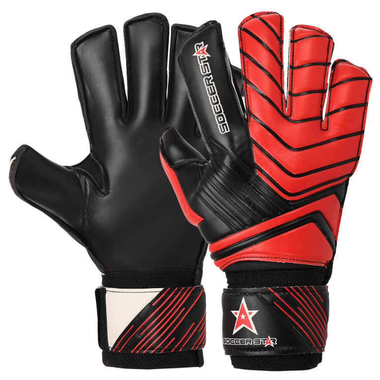 Рукавички воротарські SOCCER STAR (VL-4729_Червоний-чорний_8) Рукавички воротарські SOCCER STAR (VL-4729_Червоний-чорний_8)