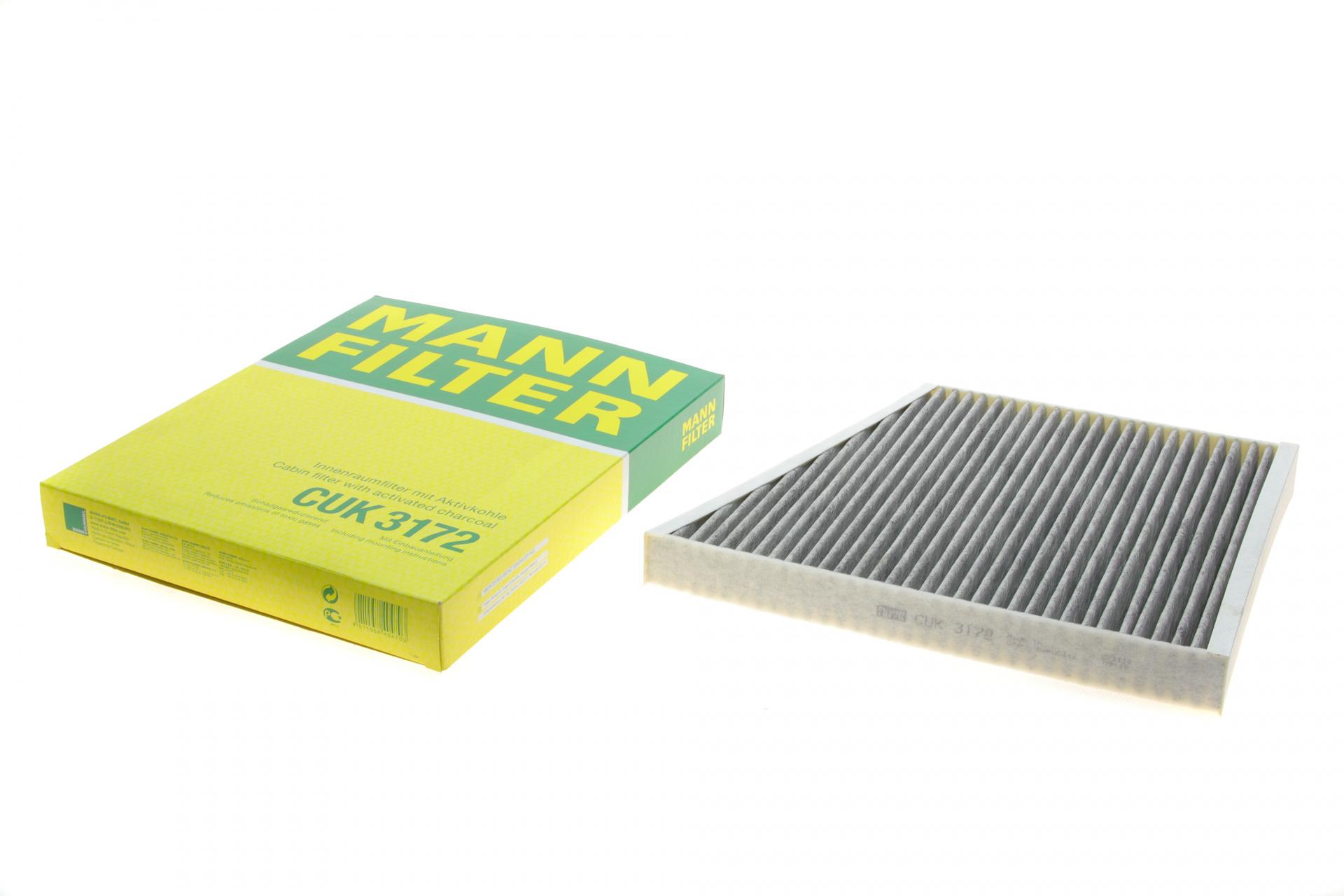 Фильтр салона Mann-Filter для MB E-class W211 02-08 угольный (CUK 3172)
