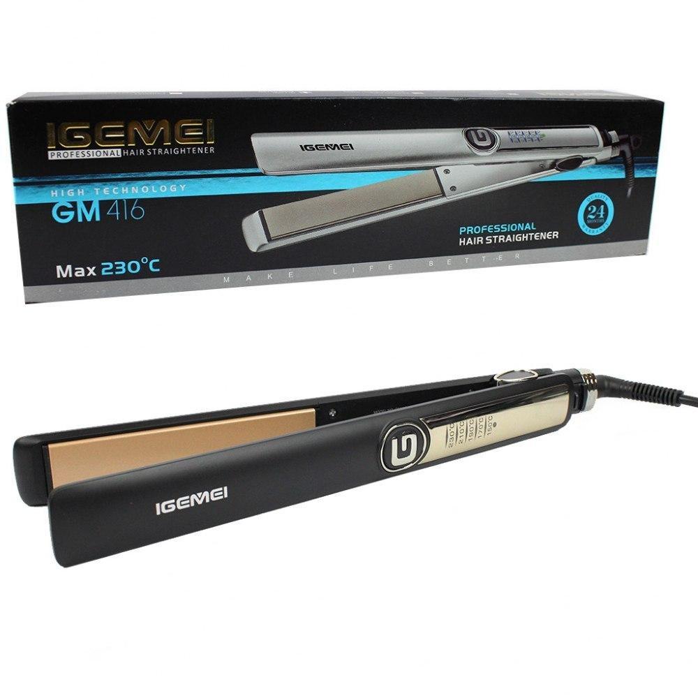 Утюжок для укладки волос Gemei GM-416 Черный (9231) Утюжок для укладки волос Gemei GM-416 Черный (9231)