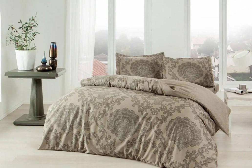 Постільна білизна Tac Violet Khaki сатин євро (2000022281851)