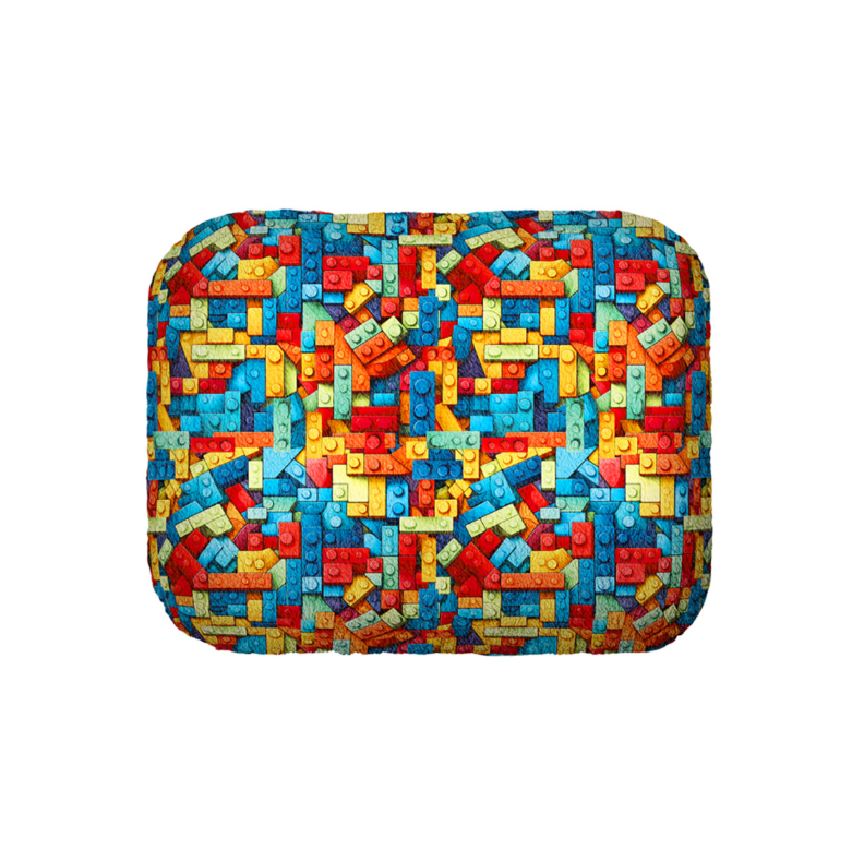 Леженка для собак кошек Waudog Relax Блоки L 49x59x20 см Black (315-4056) - фото 3